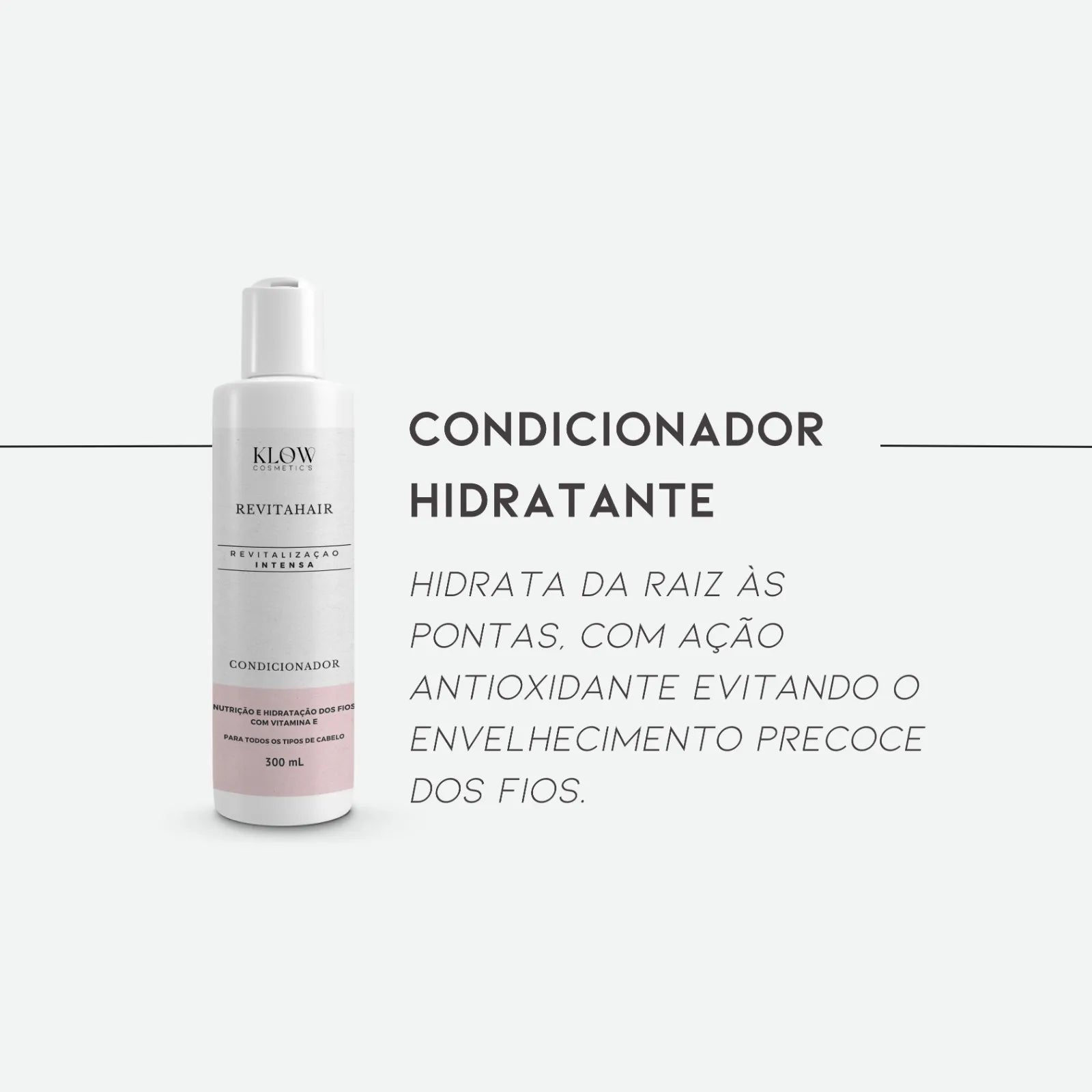 CONDICIONADOR HIDRATANTE DESMAIA CABELO KLOW 300ml